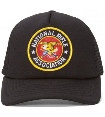 Baseball Caps National Rifle Association NRA Black Military Trucker Hat - C611V2WXFU9 $25.26