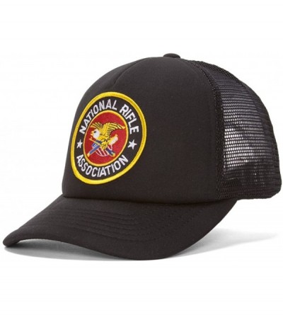 Baseball Caps National Rifle Association NRA Black Military Trucker Hat - C611V2WXFU9 $12.79