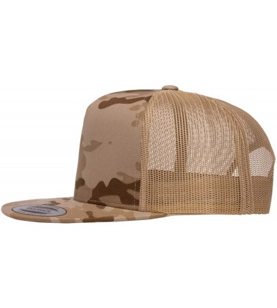 Baseball Caps Custom Trucker Flatbill Hat Yupoong 6006 Embroidered Your Text Snapback - Multicam Arid/Tan - CL18XSO6SUH $29.31