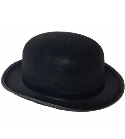 Cowboy Hats Derby Bowler Felt Hat Large Size - CS11JZVWEMJ $15.63