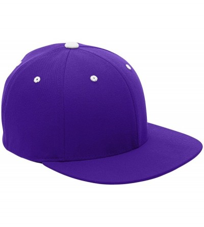 Baseball Caps Pro Performance Contrast Eyelets Cap (ATB101) - Purple/White - CU11UCU0ZBJ $10.67