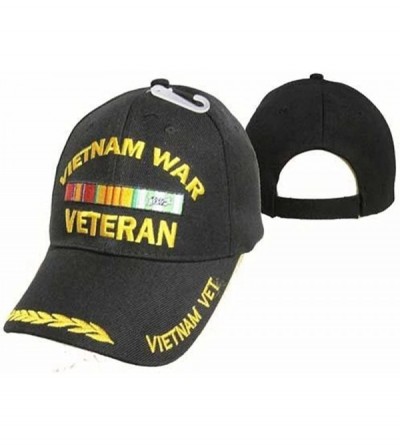 Skullies & Beanies Vietnam War Veteran Black Cap Hat Embroidered 3D 780 Feather Eggs Style - CN189RWOH6D $11.69