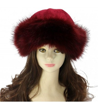 Skullies & Beanies Faux Fur Hat for Women Winter Warm Fox Beanie Hat Fluffy Thick Vintage Hats Cossak Russian Style Hat Cap -...