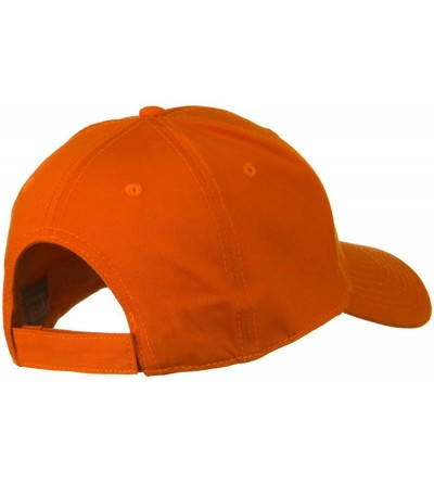 Baseball Caps Superior Cotton Twill Low Profile Strap Cap - Orange - CB12NH2D2TN $21.73