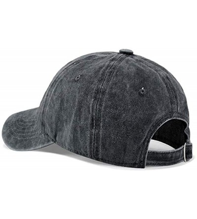 Baseball Caps Border Collie Adult Adjustable Denim Cotton Dad Hat Baseball Caps - Natural - C418DIS0M3Q $12.12