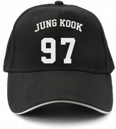 Baseball Caps Kpop BTS Baseball Cap Member Name and Birth Year Number Cap Snapback hat with lomo Card - Jungk Kook - C7188QUO...