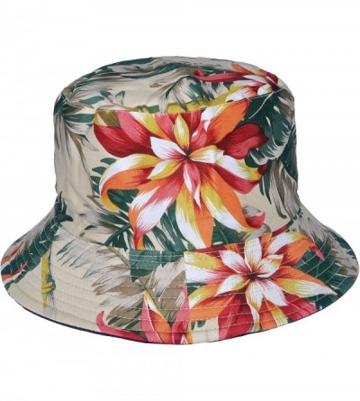 Bucket Hats Fashion Print Bucket Hat Summer Fisherman Cap for Women Men - Flowers - CD18TI924Q6 $25.79