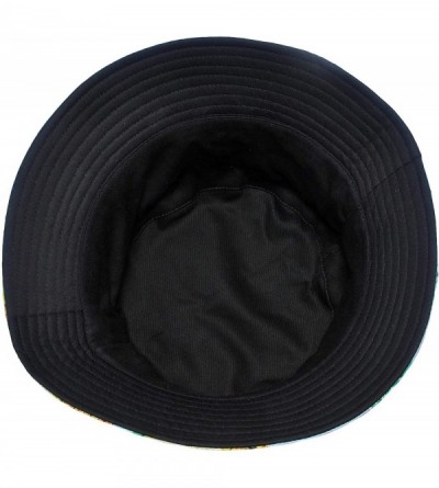 Bucket Hats Fashion Print Bucket Hat Summer Fisherman Cap for Women Men - Flowers - CD18TI924Q6 $10.05