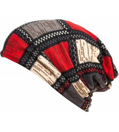 Skullies & Beanies Print Flower Cap Cancer Hats Beanie Stretch Casual Turbans for Women - A-black - CZ198UHR4OZ $19.43
