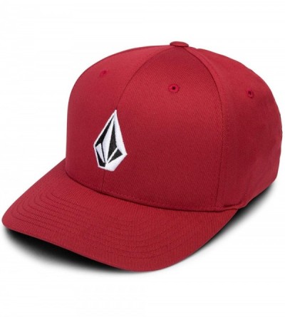 Baseball Caps Men's Stone Xfit Hat - Red - CE18CLQAUE4 $13.90