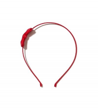 Headbands Girls"Lana" Small Grosgrain Bow Headband O/S Red - Red - CW11RIGCDL5 $9.80