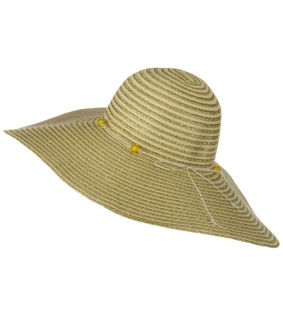 Sun Hats Sparkling Metallic Braid Hat - Natural - Natural - CP118E46CJJ $32.02