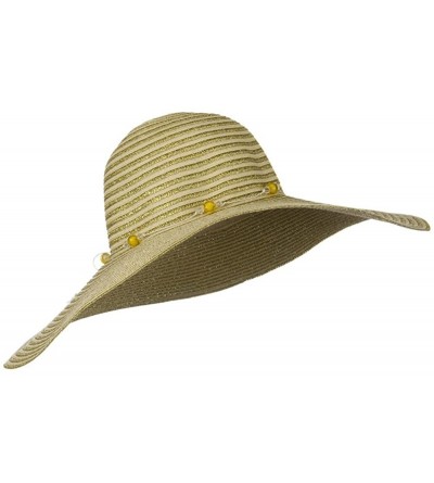 Sun Hats Sparkling Metallic Braid Hat - Natural - Natural - CP118E46CJJ $32.02