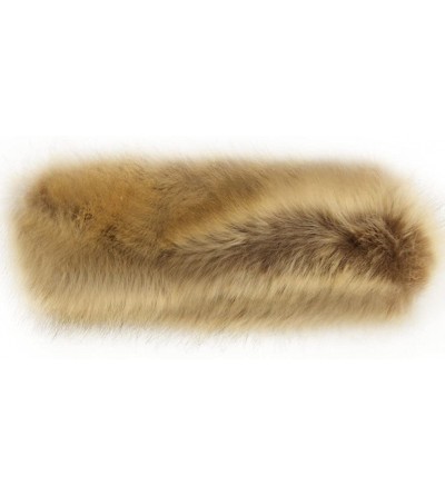 Cold Weather Headbands Womens Faux Fur Headband Winter Earwarmer Earmuff Hat Ski - Raccoon - C212K3NDNSV $12.27
