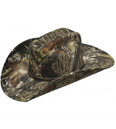 Cowboy Hats Mossy Oak Men's Camouflage Cowboy Hat Camouflage 6 7/8 - C511I8FFKQZ $106.81