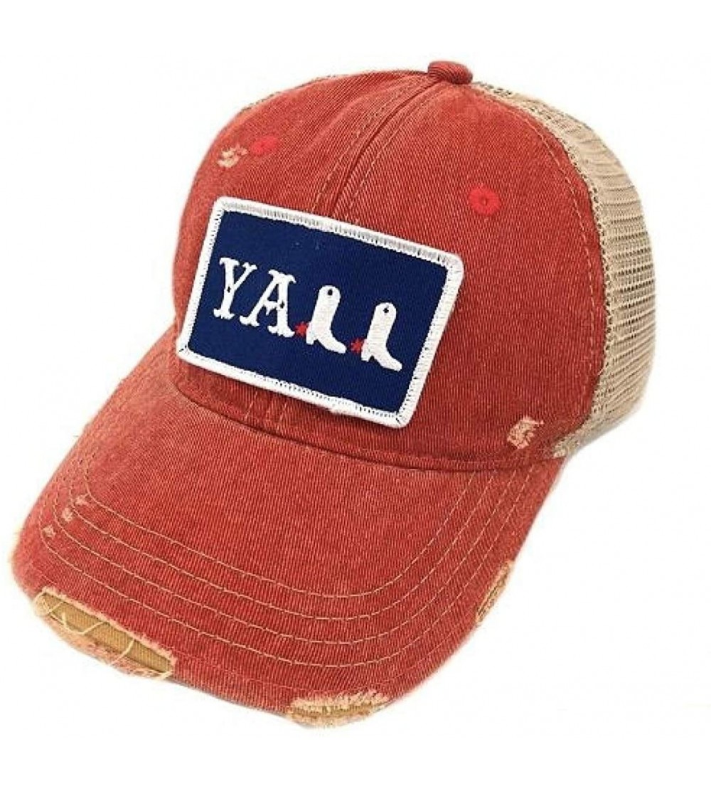 Baseball Caps Y'all Hat Red - CP17YSMDLLY $30.09