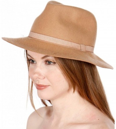 Fedoras Wool Felt Fedora Hats for Women- Panama Hat- Wide Brim Hats- Fall Floppy Hat Women- Beach Hats- Cloche - CL18SNL8A7R ...