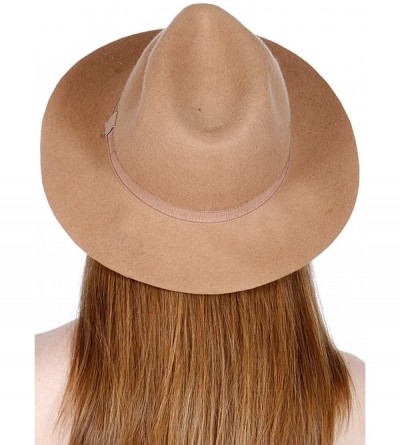 Fedoras Wool Felt Fedora Hats for Women- Panama Hat- Wide Brim Hats- Fall Floppy Hat Women- Beach Hats- Cloche - CL18SNL8A7R ...