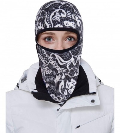 Balaclavas Women Men Mask Cover Mouth and Nose Winter Windproof Fleece Balaclava Face Mask Ski Mask Winter - White Pearl - C3...
