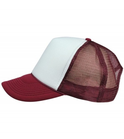 Baseball Caps 2 Packs Baseball Caps Blank Trucker Hats Summer Mesh Cap Flat Bill or Chambray Hats (2 for Price of 1) - CE17YT...