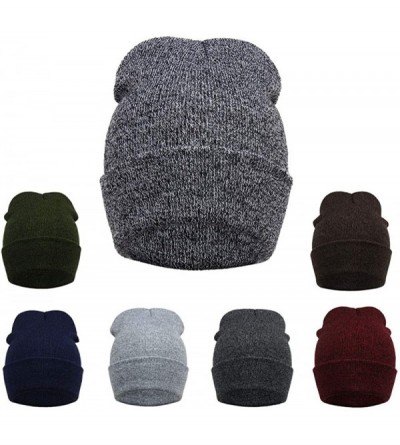 Fedoras Unisex Outdoor Winter Men Knit Crochet Ski Hat Braided Headdress Cap - Gray - C318LH9LQD0 $17.26