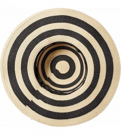 Sun Hats Roll-N-Go Sun Hat - Black/Tan Stripe - C1180A0DWIM $12.51