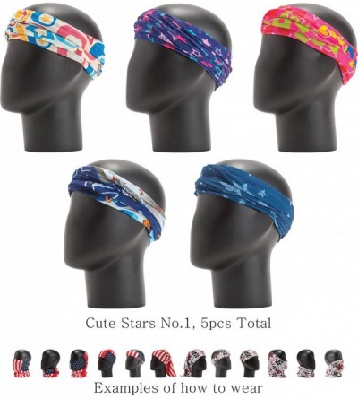 Headbands Pattern Headwear Headband Bandana - Cute Stars No.1- 5pcs total - CJ18M5KA67A $13.60