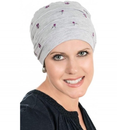 Skullies & Beanies Bamboo Tranquility Cap - Beanie for Daytime or Sleeping - Embroidered Bamboo - Pink - CU12GN3BAP7 $33.66
