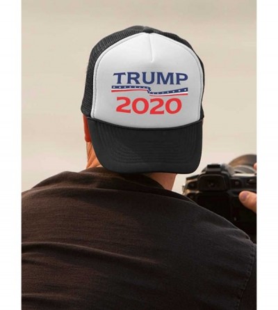Baseball Caps Trump 2020 Hat President Donald Trump Campaign Mesh Cap Trucker Hat - Navy/White - CH18D0T6O5O $12.00