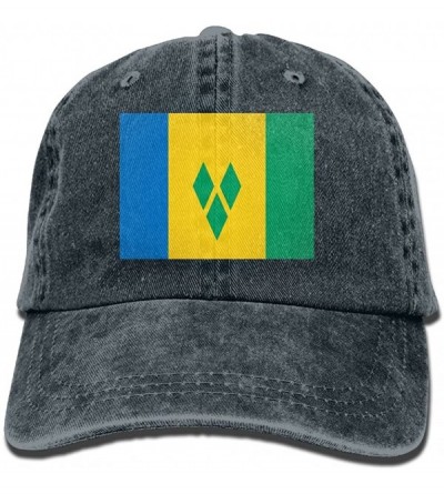 Baseball Caps Flag of Saint Vincent and The Grenadines Unisex Adult Baseball Hat Sports Outdoor Cowboy Cap - Navy - CD180M60M...