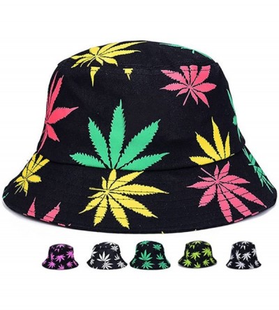 Baseball Caps Marijuana Weed Leaf Cannabis Hat Cap Foldable Bucket Snapback Hat Men - Style2 - CS18G7DLUSQ $17.28