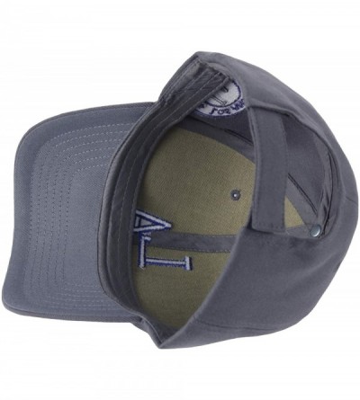 Baseball Caps New LA Embroidery Los Angeles Patch Major Ball Cap Baseball Hat Truckers - Gray - CS18360MEUW $26.84