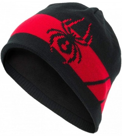 Skullies & Beanies Mens Men's Shelby Hat - Black/Red - CW188AOLN0H $36.14