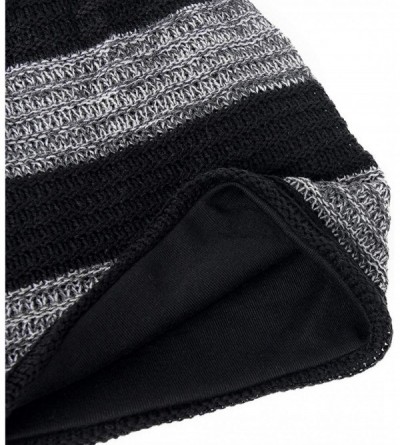 Skullies & Beanies Unisex Adult Winter Warm Slouch Beanie Long Baggy Skull Cap Stretchy Knit Hat Oversized - Grey - CF12OB9XV...