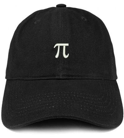 Baseball Caps Pie Math Symbol Small Embroidered Cotton Dad Hat - Black - C418GCDEMUI $18.92