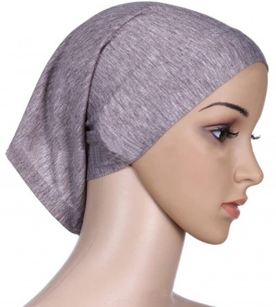 Skullies & Beanies 4 Pcs Womens Ruffle Chemo Beanie Headscarf Headwear Turban Head Wrap Sleep for Cancer Hair Loss - Mix Colo...
