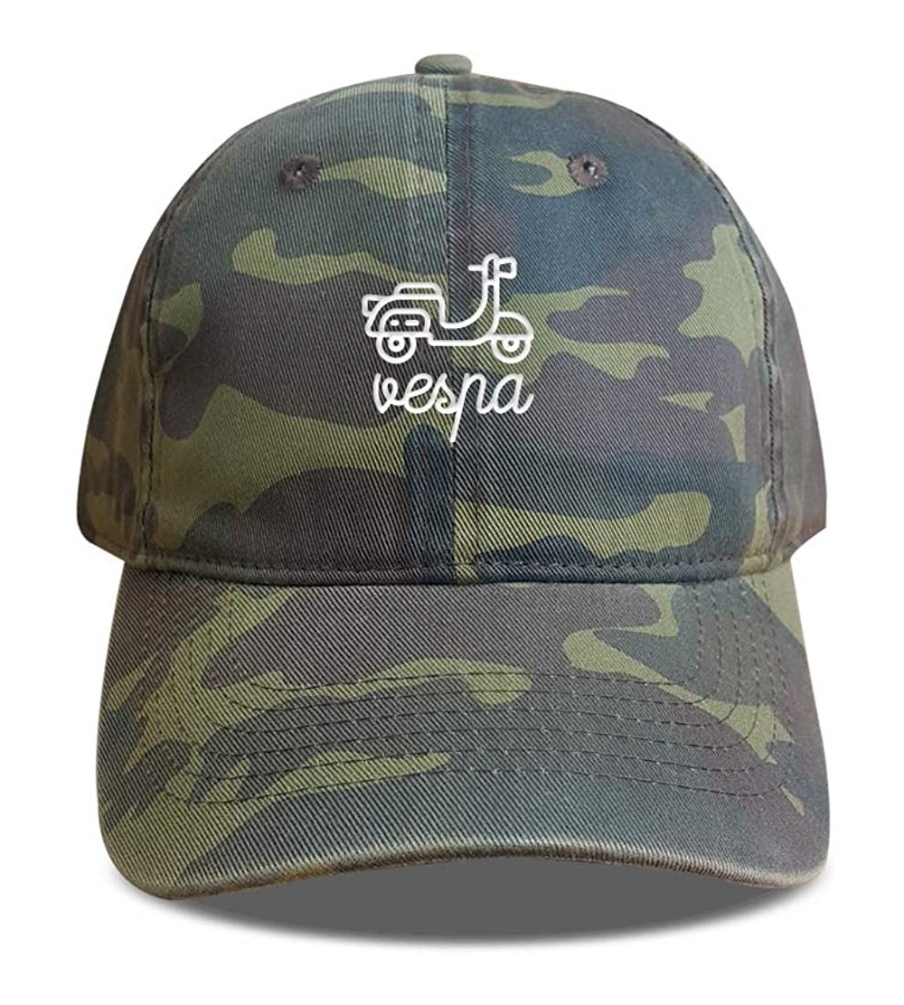 Baseball Caps Vespa Baseball Cap Embroidered Dad Hats Unisex Size Adjustable Strap Back Soft Cotton - Camouflage - CW18XO8EZ3...