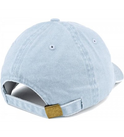 Baseball Caps EST 1980 Embroidered - 40th Birthday Gift Pigment Dyed Washed Cap - Light Blue - CK180R549CA $13.46