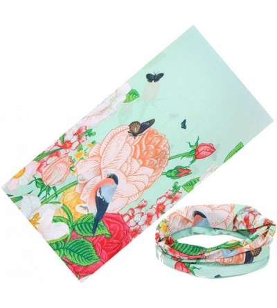 Balaclavas Assorted Flower Print Bandana Headwear - Animal Garden - CT12J3L40SV $16.87
