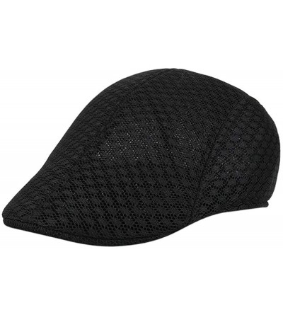 Newsboy Caps Newsboy Hats for Men- Newsboy Hat- Men Breathable Mesh Newsboy Hats Casual Beret Caps- Beret Hat for Men - Black...