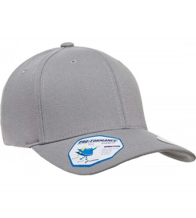 Baseball Caps Flexfit Pro-Formance Cap - Moisture Wicking- Stretch Flex Fit Hat - Grey - CQ18HETUDGI $11.57