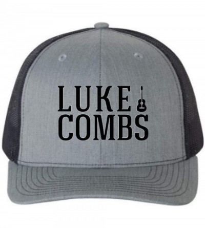 Baseball Caps Luke Combs Grey and Black Trucker Style Hat One Size Men and Women - Style 2 - CX18ZWMD8X2 $12.02