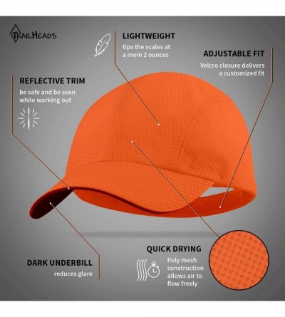 Baseball Caps Race Day Performance Running Hat - The Lightweight- Quick Dry- Sport Cap for Men - Orange Peel - CX18CSXCYL6 $1...