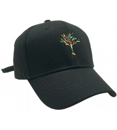 Baseball Caps Baseball Cap K-pop Boys Outdoor Iron Ring Snapback Hat Casual Adjustable Dad Hat Hip Hop Hat - Tree of Life - C...