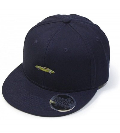 Baseball Caps Premium Plain Cotton Twill Adjustable Flat Bill Snapback Hats Baseball Caps - 70 Navy - CV12MSKBWQR $13.11