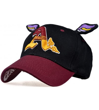 Baseball Caps Embroidery Letter A 3D Wing Super Hero Snapback Cap FFH187BLK - CA11LKGK4IN $13.89