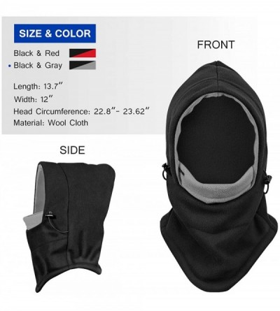 Balaclavas Balaclava Ski Mask- Winter Windproof Full Ski Mask Neck Warmer for Men & Women- Suit for Cycling Skiing - C218ZGQO...