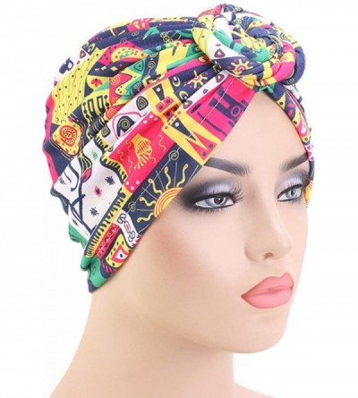 Sun Hats Women Turban Hat Hair Wrap African Jersey Magic Headband Turbans Headwrap Bohemian Boho Chemo Cap - CE198QKX736 $8.72