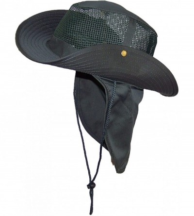 Sun Hats Wide Brim Bora Booney Outdoor Safari Summer Hat w/Neck Flap & Sun Protection - Olive - CY17YEDGQM9 $10.10