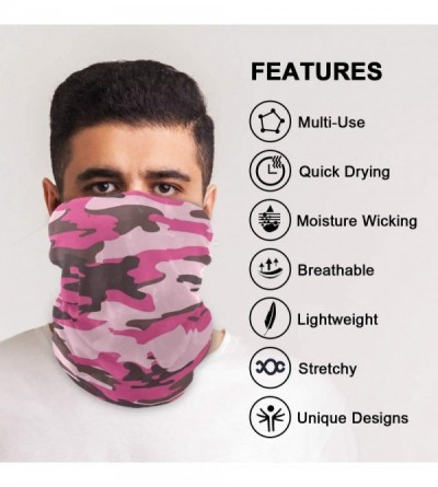 Balaclavas Camo Pink Camouflage Face Sun Dust Mask Mens Neck Gaiters Magic Scarf Seamless Bandana Outdoor Sport Recreation - ...